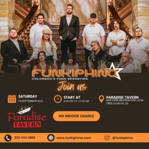 Funkiphino will be performing at Paradise Tavern this coming September 23, 2023 at 8:00 pm!
